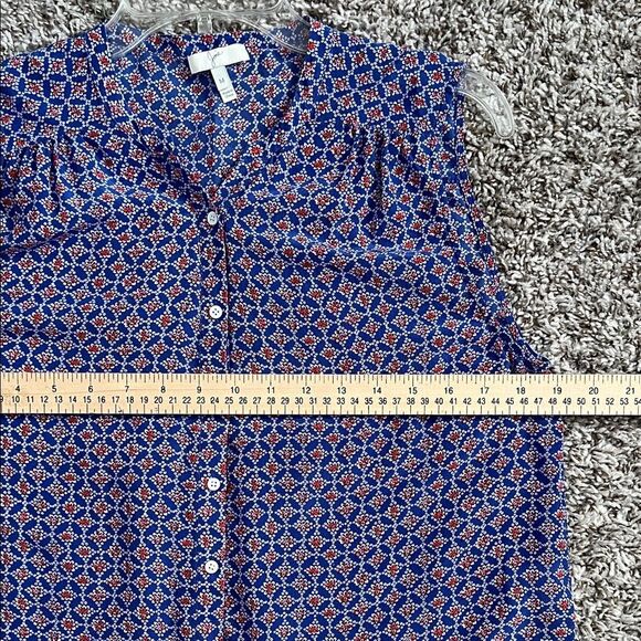 Like New! Joie Finnegan Button Front 100% Silk Tank Top in Size M - Picture 8 of 11